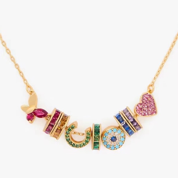 Kate‎ Spade Rainbow Joy Charm Necklace NWT